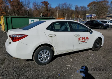 2014 Toyota Corolla L z USA, uszkodzony, nr VIN 2T1BURHE4EC155830
